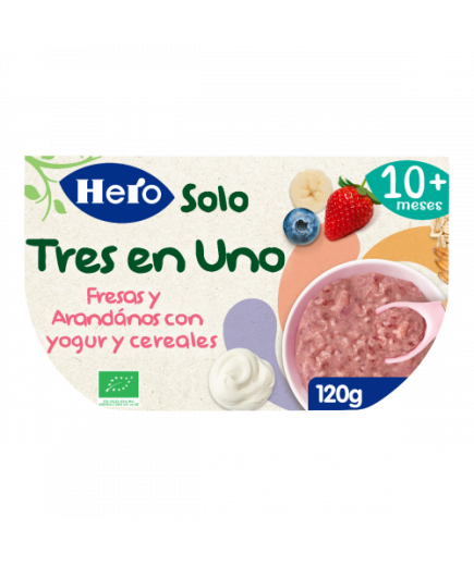 HERO SOLO FRESA ARANDANOS YOGUR T/120 GR