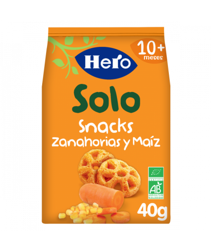 HERO SNACK ZANAHORIA Y MAIZ B/40 GR