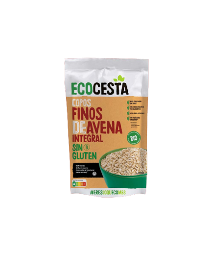 ECO CESTA COPOS AVENA INTEGRAL SIN GLUTEN 500GR