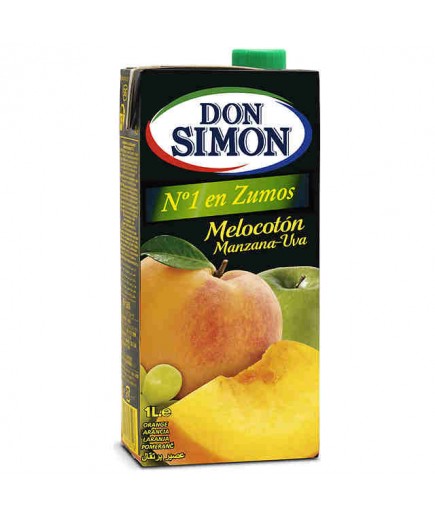 ZUMO DON SIMON MELOCOTON/MANZANA/UVA  BRICK 1 L