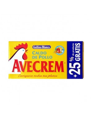 CALDO POLLO AVECREM  8+ PAST.E/120GR