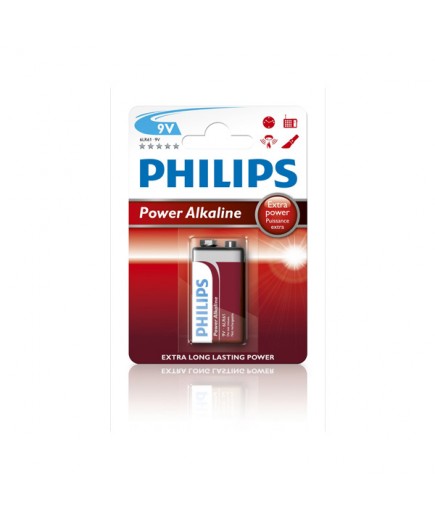 PILAS PHILIPS/ENER ALK. POWER LIFE 6LR6 9V B/1 UD.