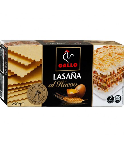 LASAÑA A/HUEVO GALLO 20 PLACAS E/290 GR