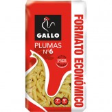 MACARRONES GALLO PLUMA 6 B/ 900GRS