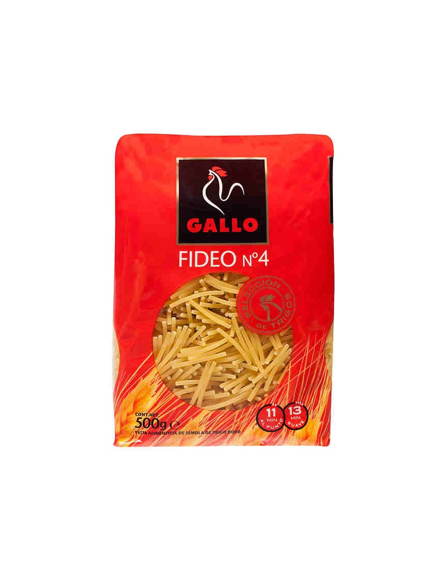 FIDEO GALLO C/4 BOLSA/450 GR