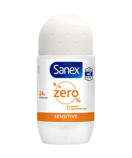 DESODORANTE SANEX ZERO% SENSITIVE ROLL-ON 50ML