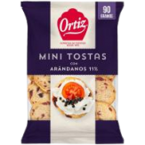 BISCOTTE TOSTAS MINI  ARANDANOS ORTIZ 90 GR