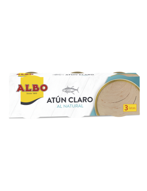 ATUN ALBO CLARO NATURAL 92 GR PACK-3UD