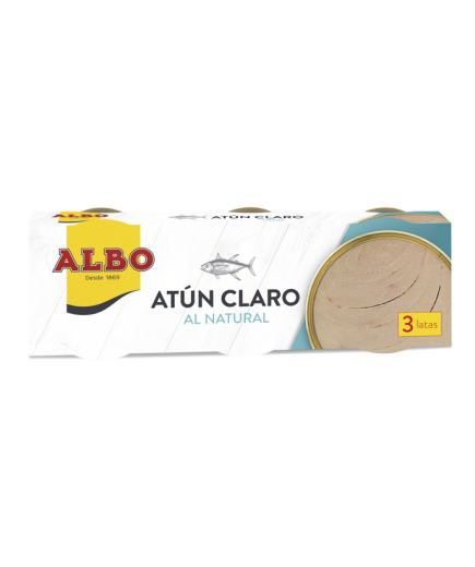 ATUN ALBO CLARO NATURAL 92 GR PACK-3UD