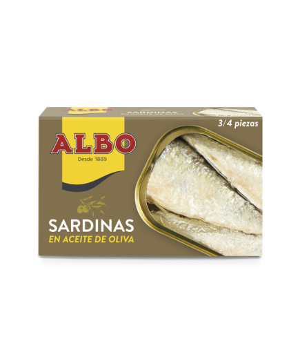 SARDINAS ALBO A/OLIVA  L/ 120GR