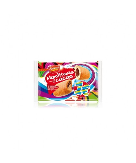 DULCESOL NAPOLITANAS CACAO 4 UDS P/160 GR 1€