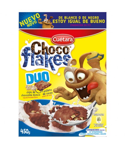 CEREALES CUETARA CHOCO-FLAKES DUO CAJA 420GR