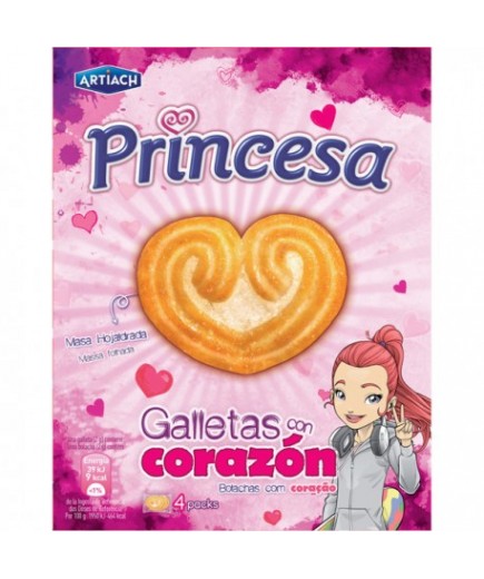 GALLETAS ART/PRINCESA CON CORAZON  C/120.GR.