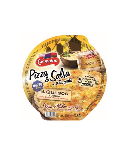 PIZZA CAMPF/360 GR.4.QUESOS MASA FINA C/3352