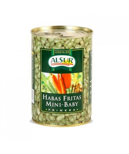 HABAS FRITAS MINI BABY ALSUR LATA 420 GR