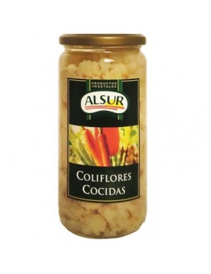 COLIFLOR COCIDA ALSUR TARRO CRISTAL 660 GR