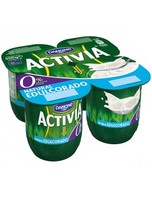 DANONE ACTIVIA 0% NATURAL DESNATADO PACK-4UD