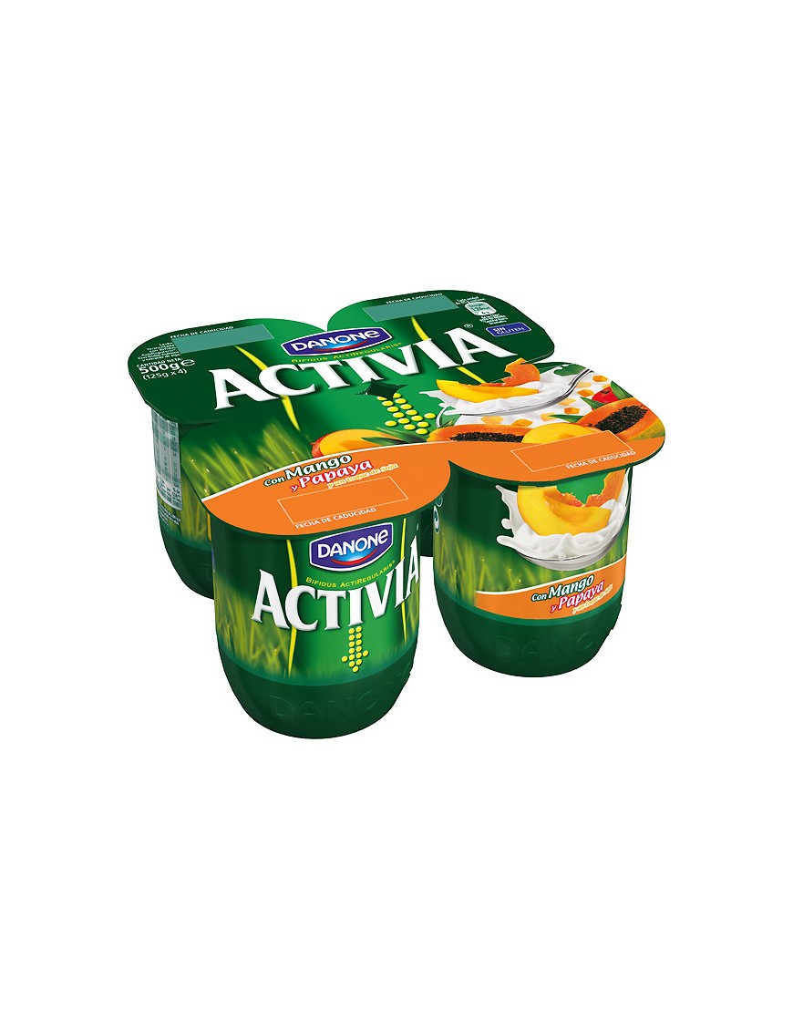 DANONE ACTIVIA CON MANGO PACK-4UD