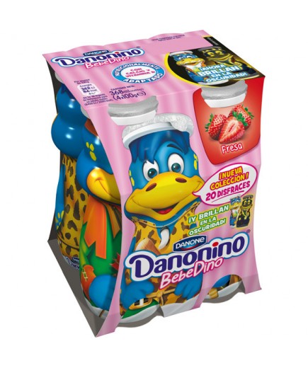 DANONE DANONINO FRESA BEBEDINO PACK-4 UD.X100.GR.