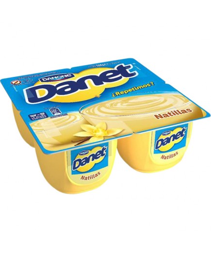 DANONE DANET NATILLAS VAINILLA PACK/4.UD.