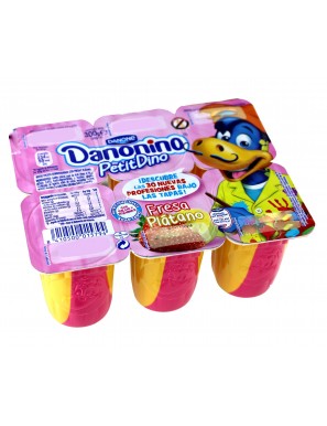 DANONE DANONINO FRESA-PLATANO PACK 6U