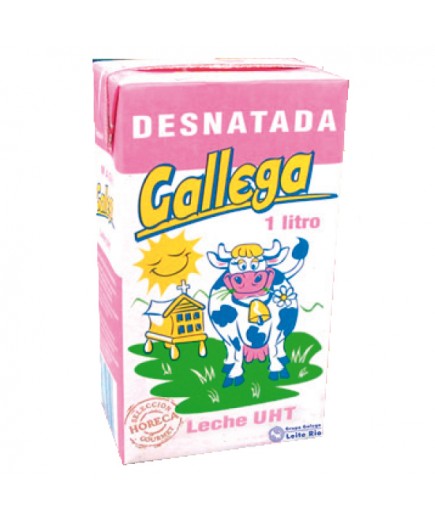 LECHE GALLEGA CLASICA DESNATADA BRICK-1.L.