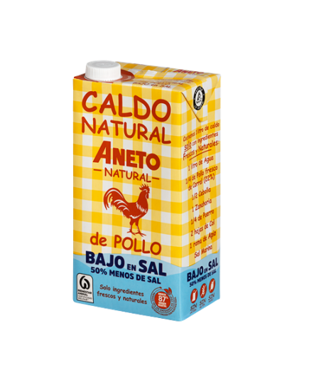 CALDO ANETO 100% NATURAL POLLO BAJO EN SAL B/ 1 L