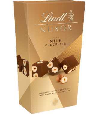 BOMBON LINDT NUXOR CHOCO/LECHE EST/ 165GR