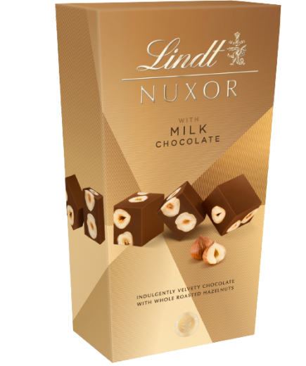 BOMBON LINDT NUXOR CHOCO/LECHE EST/ 165GR