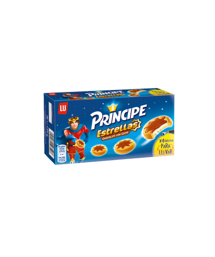 GALLETAS PRINCIPE ESTRELLA CHOCO-LECHE P/150 GR