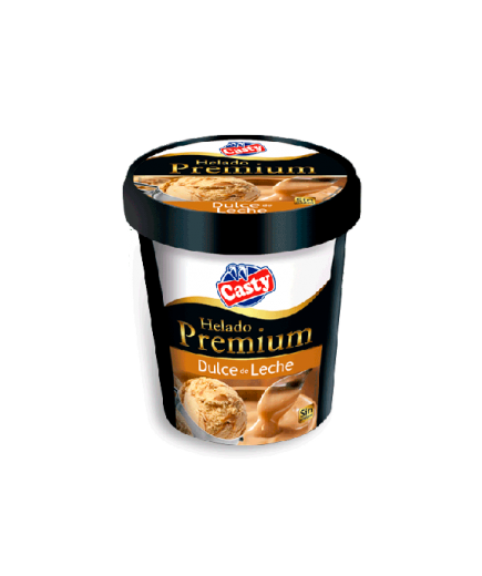 HELADO CASTY PREMIUM DULCE DE LECHE T/500 ML