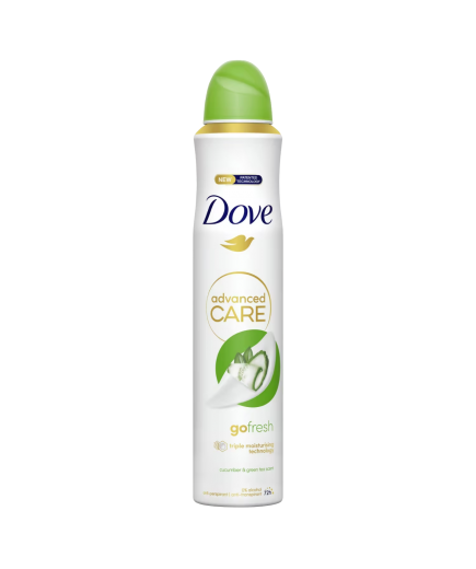 DESODORANTE DOVE GO PEPINO ADVANCED CARE SP/200ML