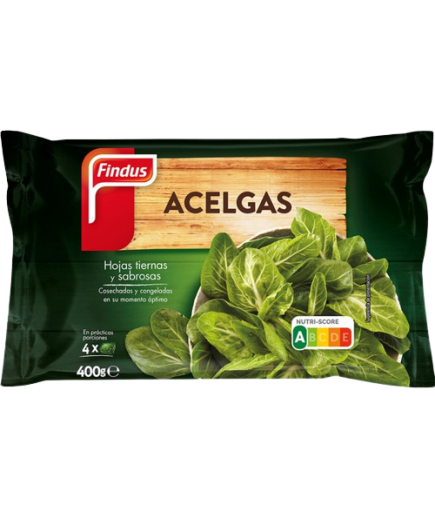 ACELGA CONGELADA  HOJAS  FINDUS BOLSA 400 GR