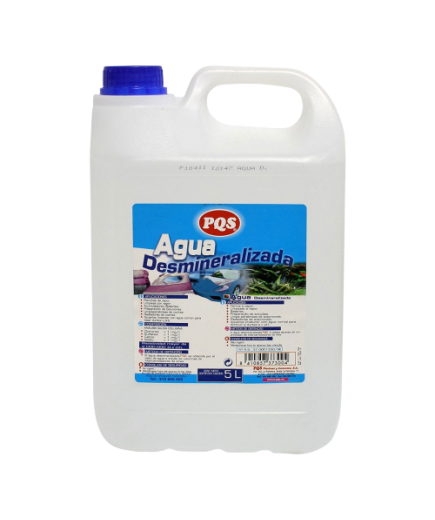 AGUA DESMINERALIZADA PQS GARRAFA 5 L