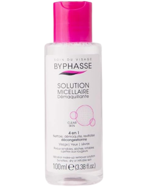 AGUA MICELAR BYPHASSE PIEL SENSIBLE 4 EN1 B/100 ML