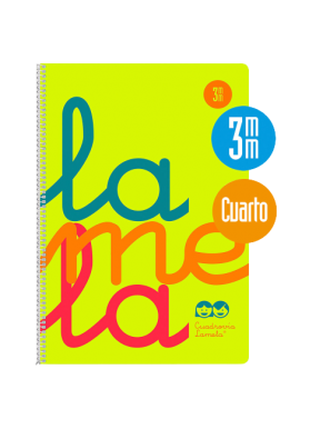 PP CUADERNO LAMELA POLIPROPILEN 80H Fº 3-4-5 MM UD