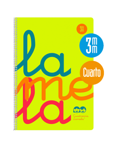 PP CUADERNO LAMELA POLIPROPILEN 80H Fº 3-4-5 MM UD