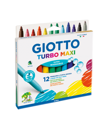 PP ROTULADOR GIOTTO PUNTA GRUESA TURBO MAXI 12UD