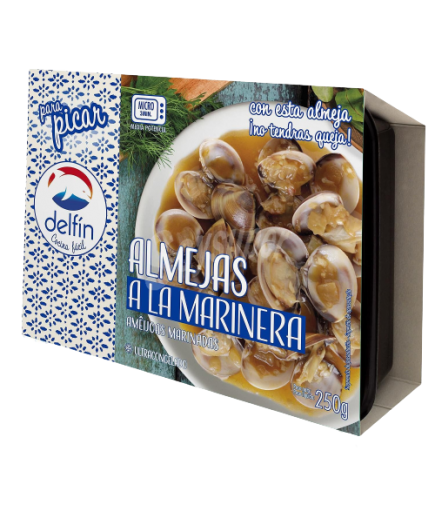 ALMEJAS A LA MARINERA DELFIN PAQUETE 250GR