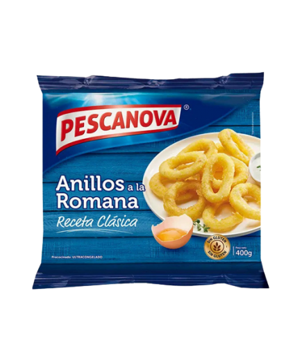 ANILLOS A LA ROMANA PESCANOVA S/GLUTEN B/400GR