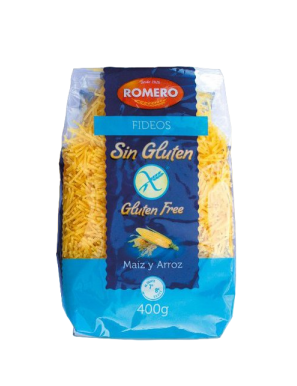 FIDEOS ROMERO S/GLUTEN  B/400 GR