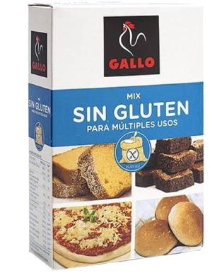 HARINA S/GLUTEN GALLO PAQUETE 500 GR