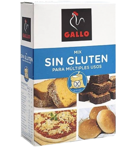 HARINA S/GLUTEN GALLO PAQUETE 500 GR