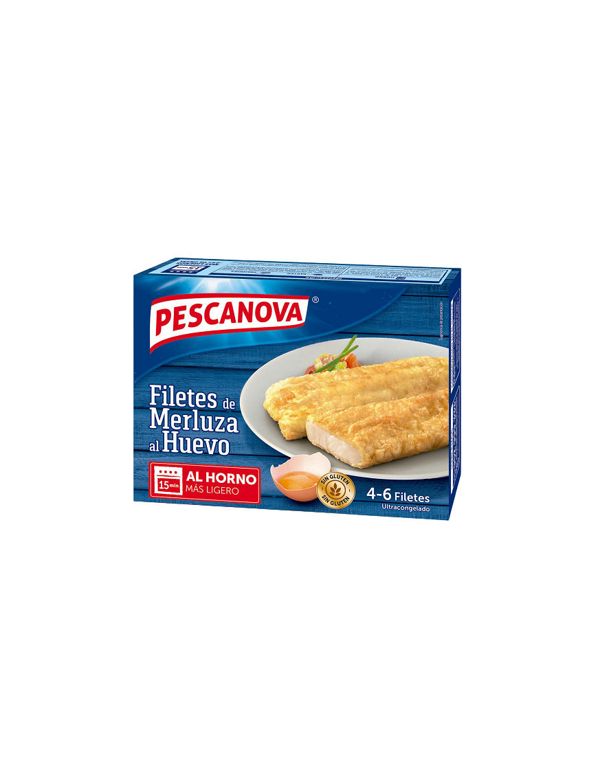 MERLUZA PESCANOVA FILETE AL HUEVO S/GLUTEN P/400