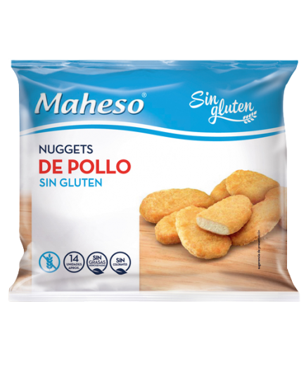 NUGGET POLLO (SIN GLUTEN) MAHESO B/ 300 GR.