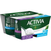 DANONE ACTIVIA 0% NAT. EDULC S/LACTOSA PACK-4UD