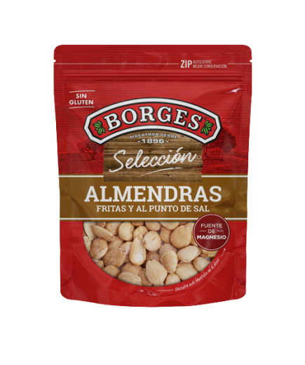 ALMENDRA FRITAS AL P.SAL BORGES B/80.GR.