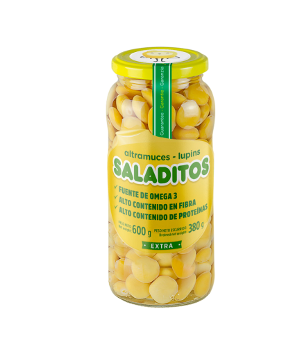 ALTRAMUCES SALADITOS TARRO CRISTAL 600 GR