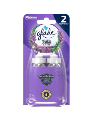 AMBIENTADOR GLADE S & S  LAVANDA JAZMI RECAMB P/2U