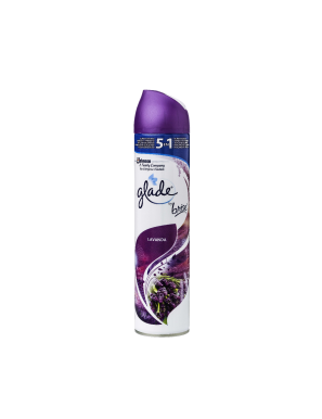 AMBIENTADOR GLADE SPRAY LAVANDA BOTE 300 ML.